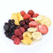 Frystørrede frugtstykker